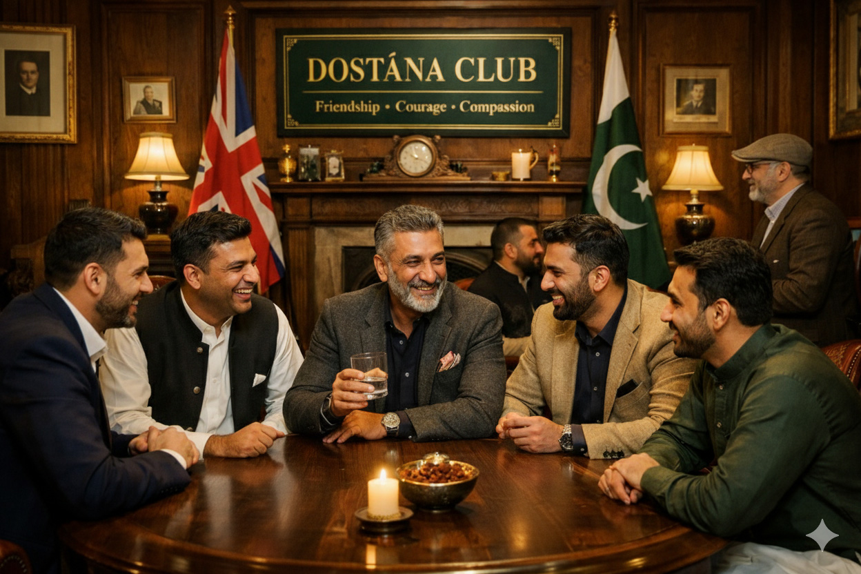 Dostāna members engaged in thoughtful conversation